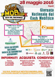 Locandina Giornata Nazionale Cash Mob Etico Napoli