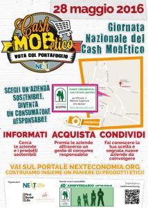 Locandina Giornata Nazionale Cash Mob Etico Savona