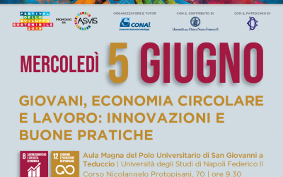 Festival Sviluppo Sostenibile, 5 giugno a Napoli l’evento del Goal 12 e 8